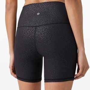 Lululemon Align Short 6" Formulate Emboss Black size 8